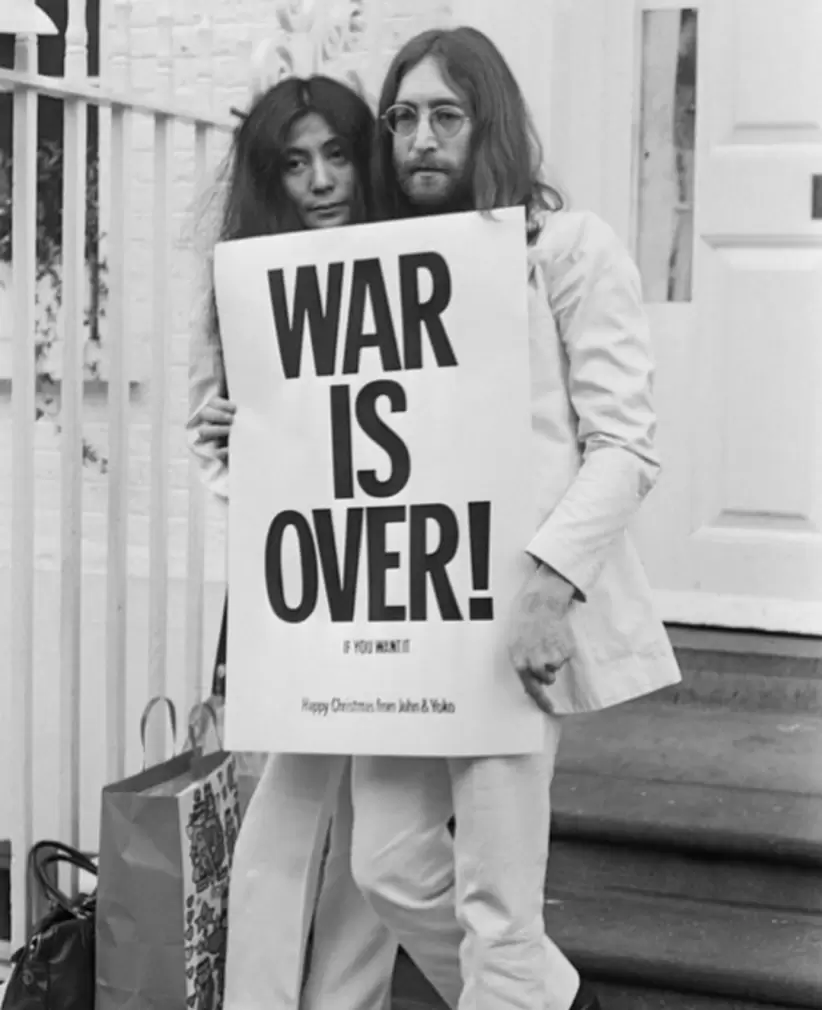 Yoko Ono con Lennon