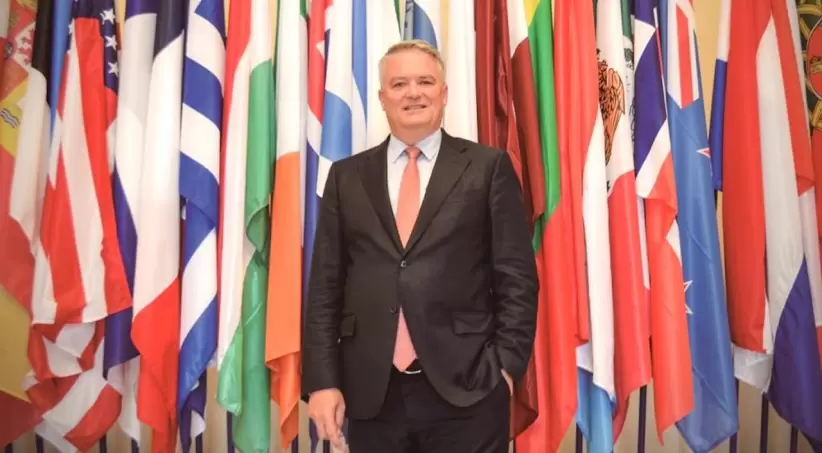 El australiano Mathias Cormann, ex ministro de finanzas de su país y Secretario General de la OCDE, uno de los organismos más poderosos del  mundo.