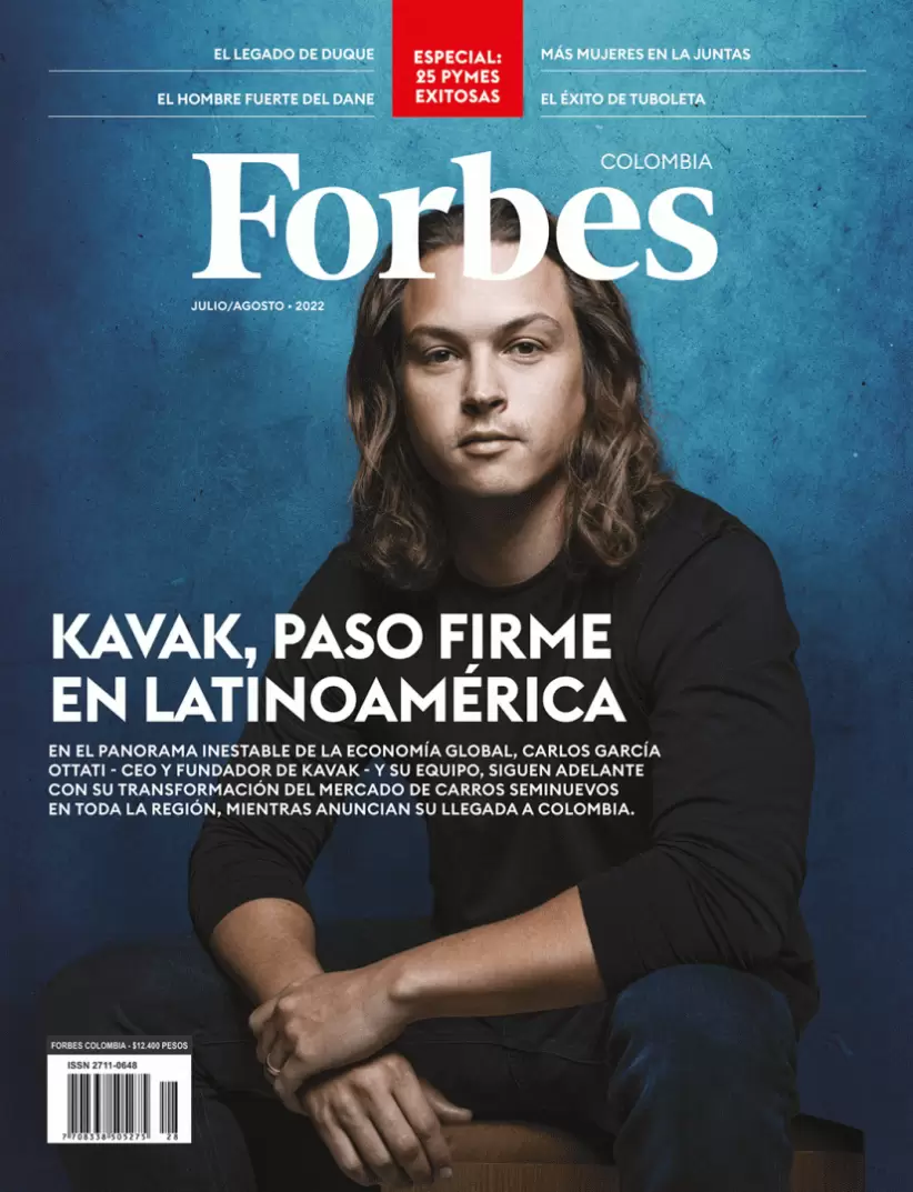 Carlos García Ottati en la tapa de Forbes Colombia.