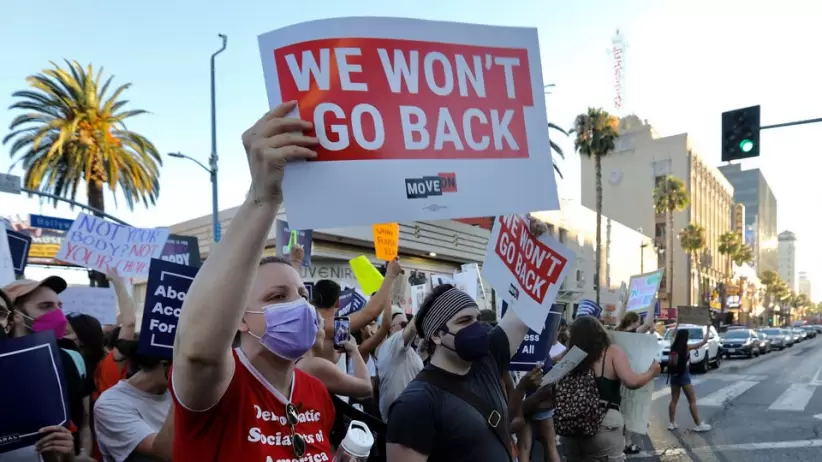 Protestas por la anulacin del fallo Roe vs. Wade