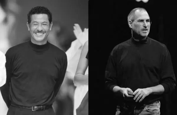 La historia detrs de la icnica polera de Issey Miyake y Steve Jobs