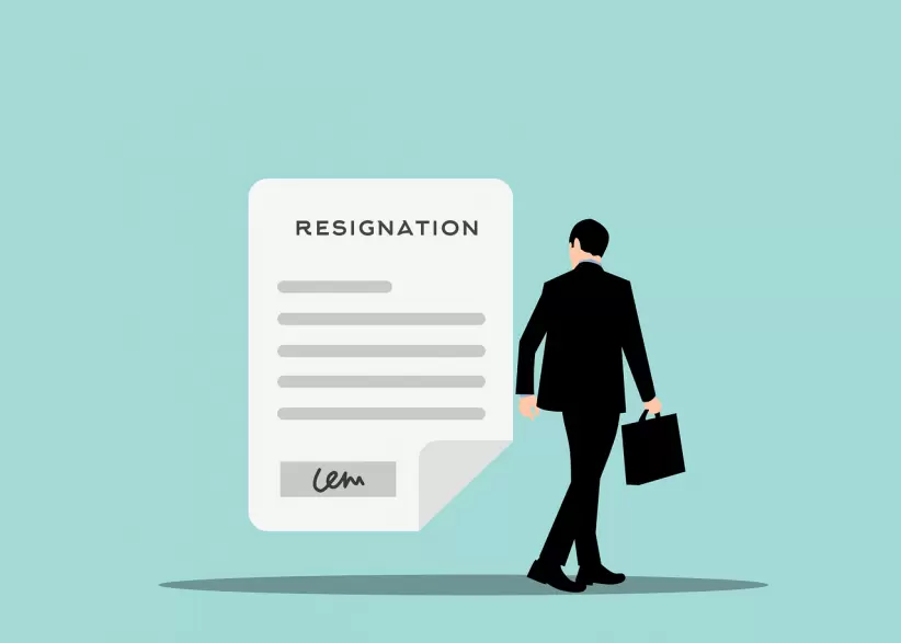 resignación, trabajo, firma