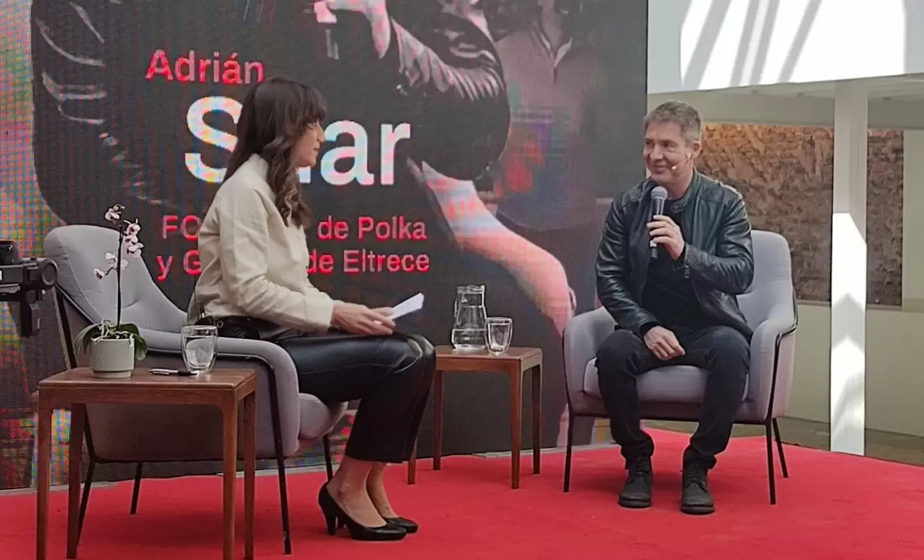 Adrián Suar en la "Clínica de tendencias" de Claro en Montevideo.