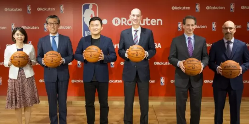 La NBA y la empresa japonesa Rakuten tienen acuerdos comerciales