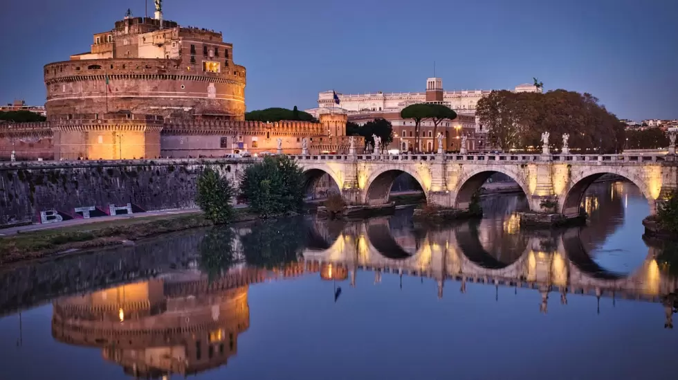 roma, punto de referencia, italia