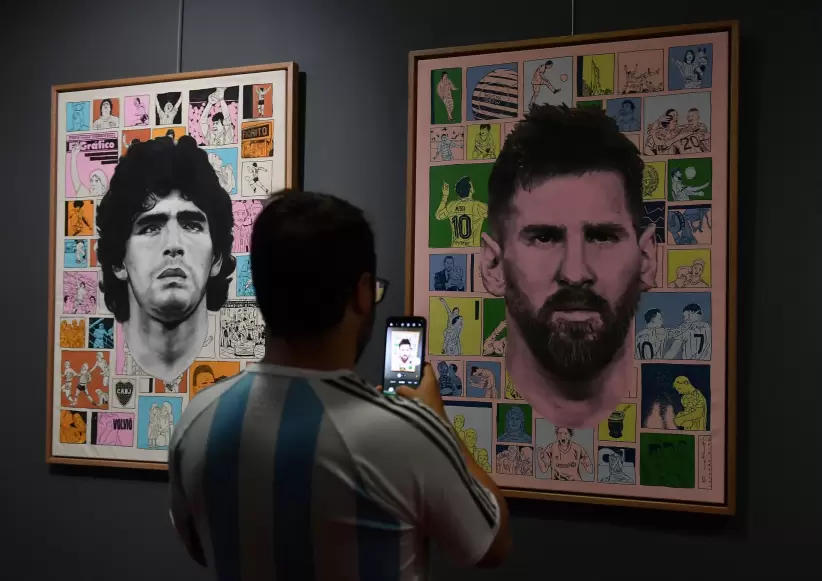 Messi, Maradona, Argentina, Qatar 2022