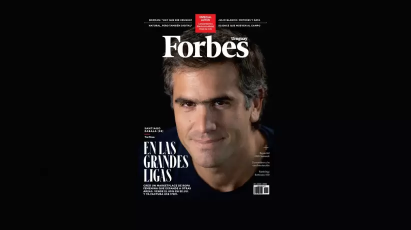Forbes Uruguay, tapa de su tercera edición (diciembre 2022). Crédito: Cecilia Pe