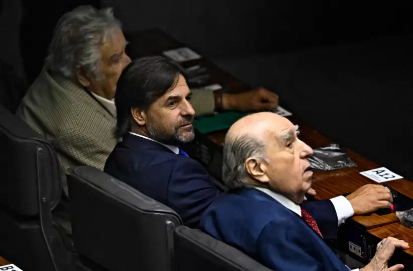 los presidentes uruguayos en el Congreso brasileño.