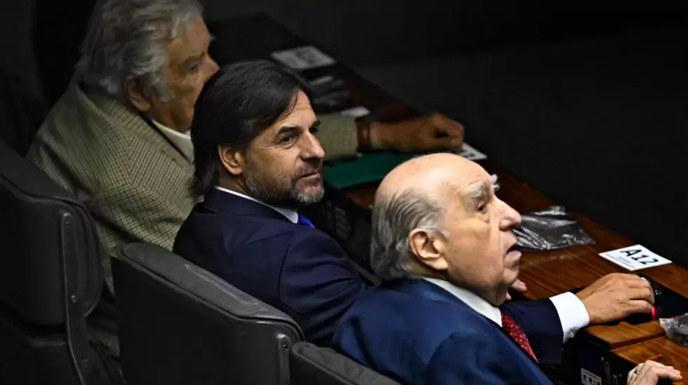 los presidentes uruguayos en el Congreso brasileo.