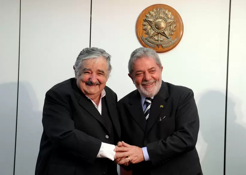 José Mujica y Lula da Silva. Foto: Wikimedia Commons.