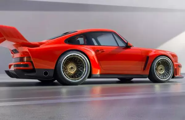 Un Porsche con enorme alern trasero, lo ltimo en personalizacin de autos