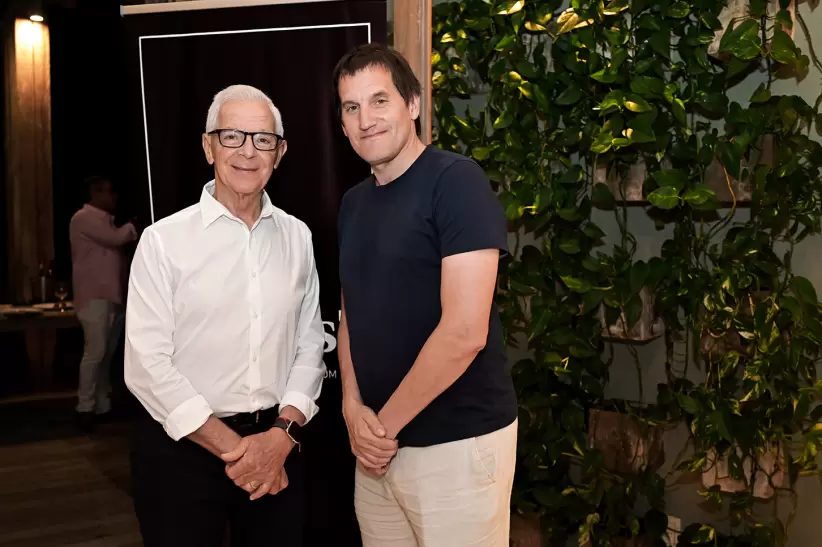 Eduardo Costantini y Alex Milberg, Director de Forbes.