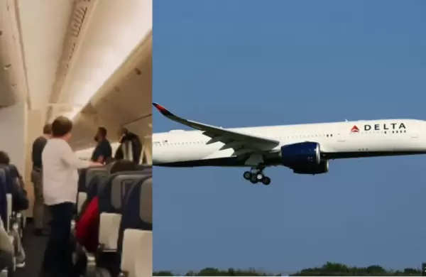 La "salud explosiva" de un pasajero que oblig a un avin Delta a cambiar su recorrido y se volvi viral