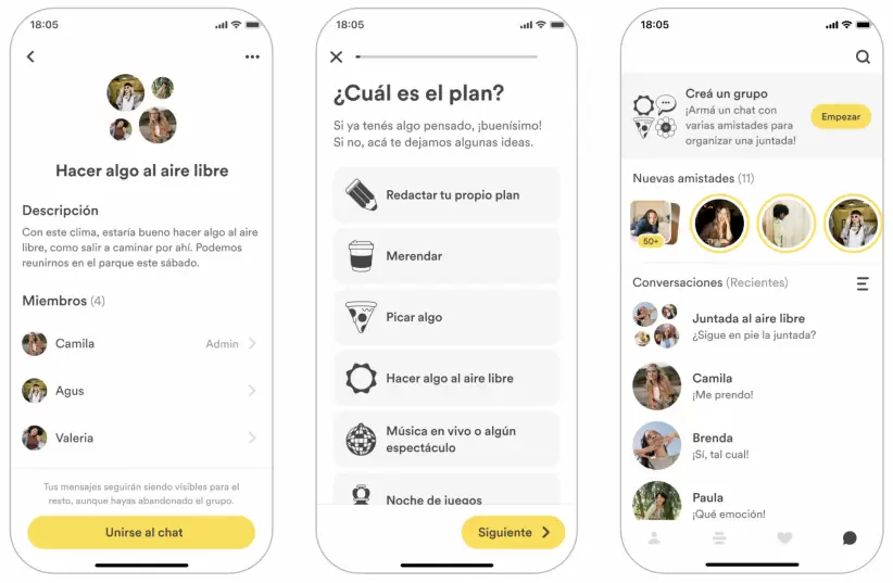 Bumble for friends ya está disponible en la Argentina