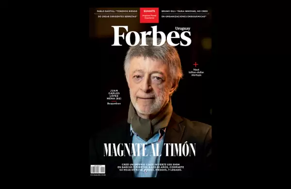 López Mena en la tapa de la octava edición de Forbes Uruguay: inversiones, riesgos y legado del negocio