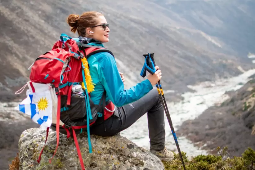 Vanessa Esto, la primera uruguaya en escalar el Everest. Foto: Difusin.