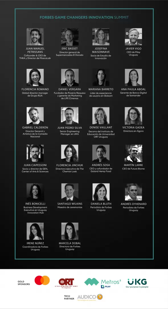 Participantes de Forbes Game Changers Summit Uruguay