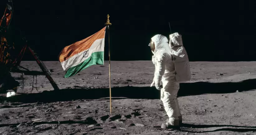 India, espacio, misin, luna