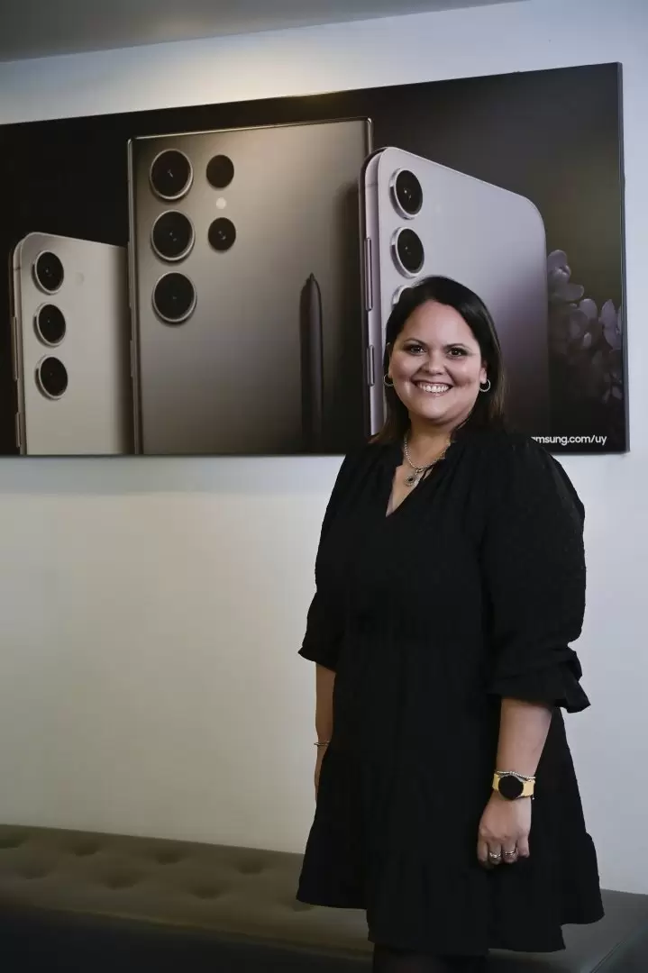 Victoria Coitiño, gerente de Marketing de Samsung. Foto: Nicolás Garrido.