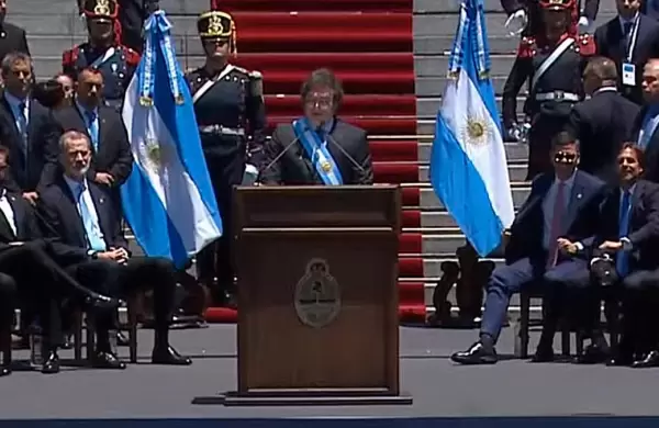 "Comienza una nueva era en Argentina" dijo en su asunción el Presidente Milei