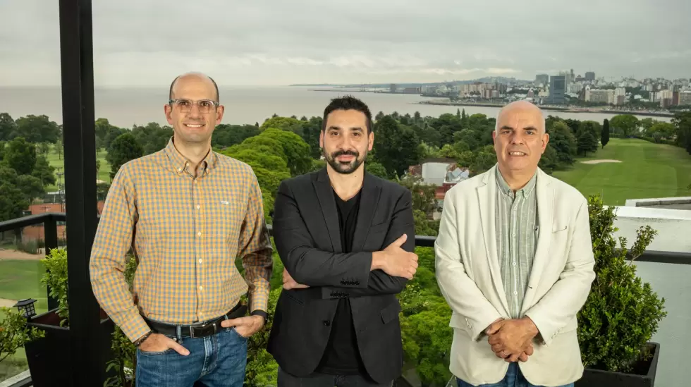 Christian Serrn, Jorge Corral y Diego Passadore. Foto: Diego Olivera.