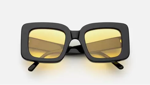 Gafas de sol Lu Goldie Mia en negro y limn | US$ 189.