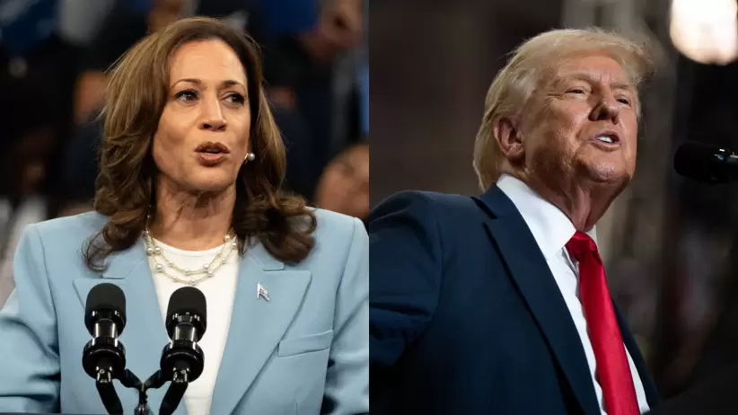 Donald Trump y Kamala Harris.