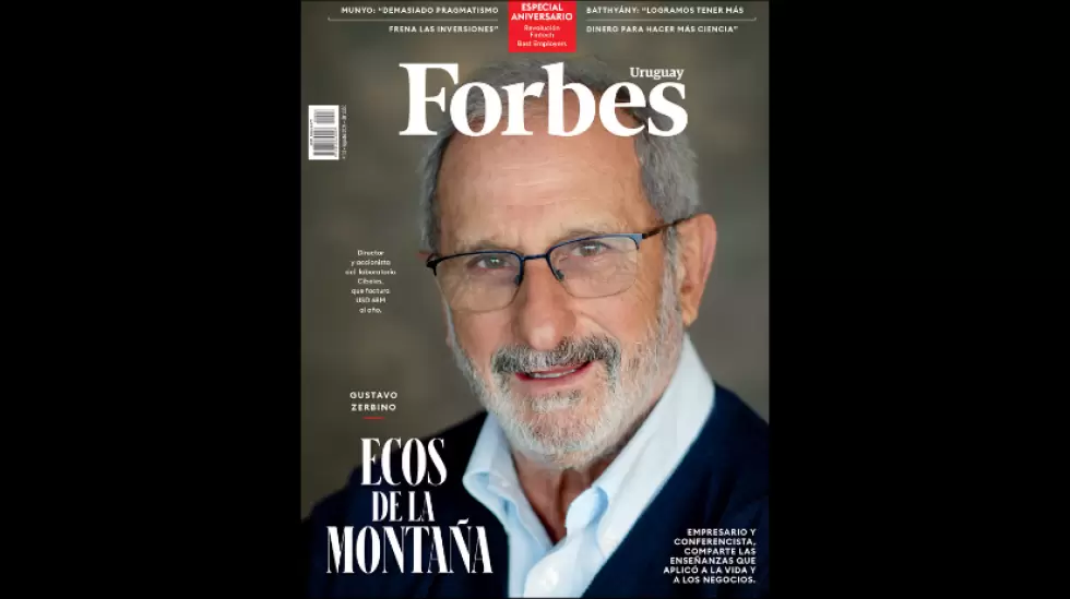 Gustavo Zerbino. Tapa Forbes Uruguay N13. Foto: Leonardo Main.