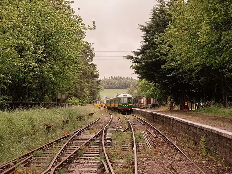 El tren llegando a la.. Estacin Gleneagles Hotel.