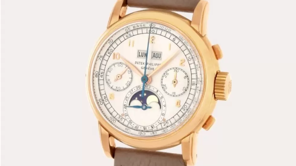 Patek Philippe 2499, Primera Serie, en caja Wenger de oro rosa.