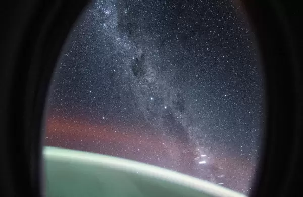 Así se se ve la Vía Láctea desde la Estación Espacial Internacional