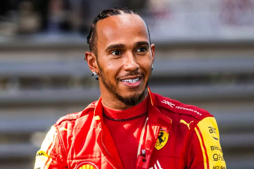 Hamilton en Ferrari