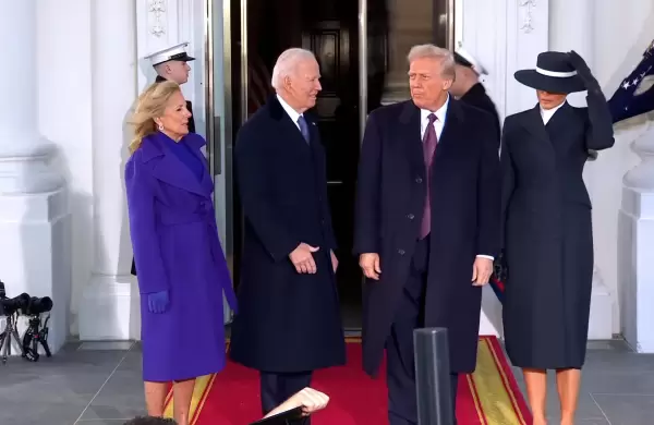 Inauguración de Trump: las imágenes del encuentro con Joe Biden
