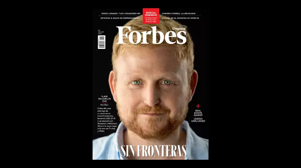 Tapa nmero 16 de Forbes Uruguay. Foto: Nicols Garrido.