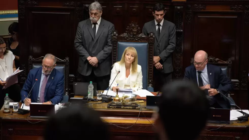 Carolina Cosse, vicepresidenta de la Repblica, durante la primera sesin ordina