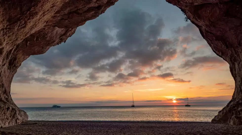 La playa de Cala Luna