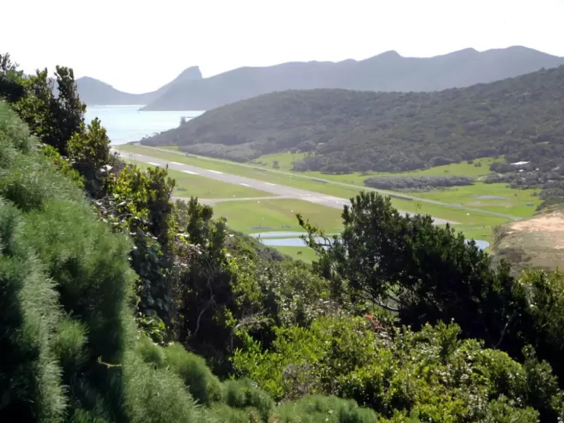 Segn el ranking, el enfoque de pista ms pintoresco del mundo es el del Aeropuerto de la Isla Lord Howe, en Australia.