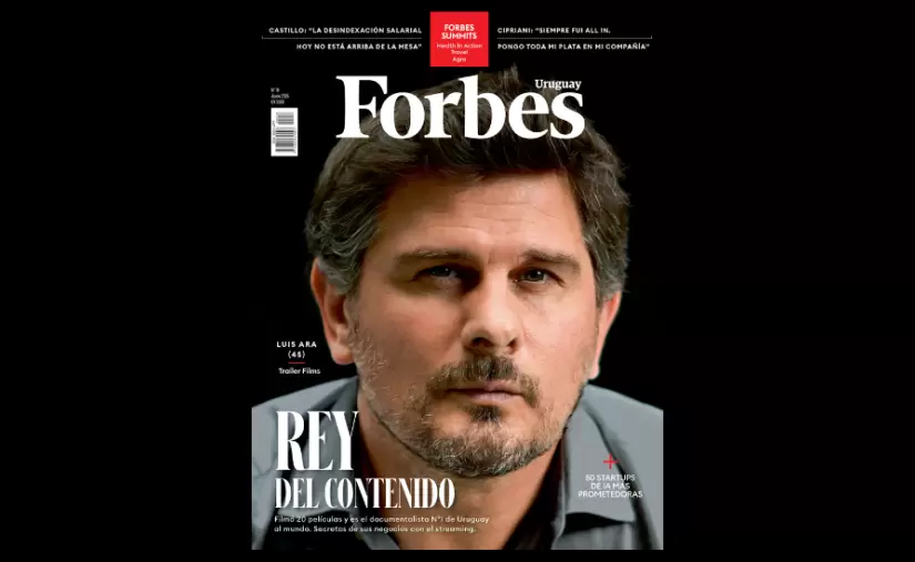 Luis Ara, rey del contenido y documentalista nº 1 en Uruguay, es el protagonista de la tapa 18 de Forbes Uruguay
