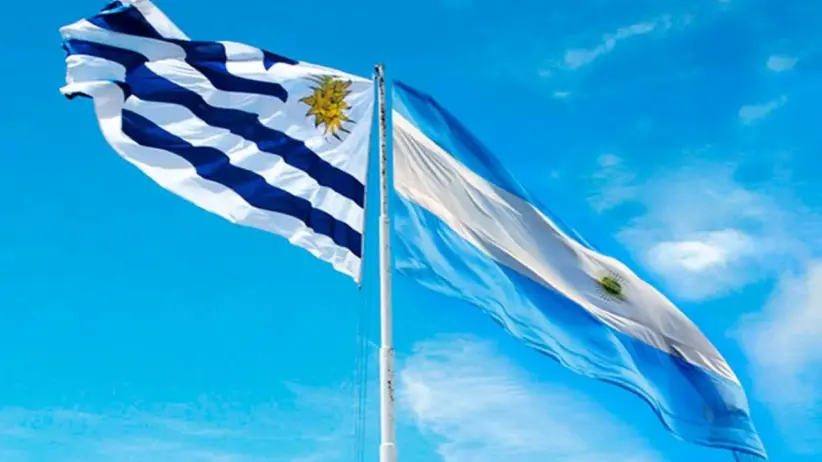uruguay argentina banderas