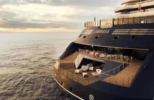 Así es el Luminara, el nuevo superyate del Ritz-Carlton y su espectacular viaje inaugural con celebrities