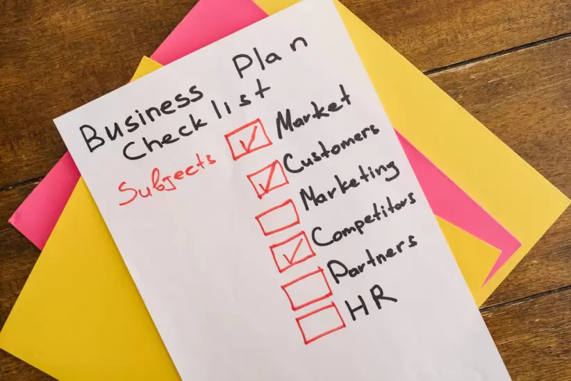 Listado del plan a seguir