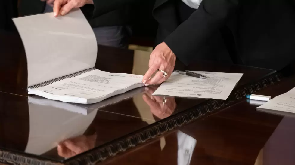 La presentacin del Presupuesto Nacional. Foto: Presidencia