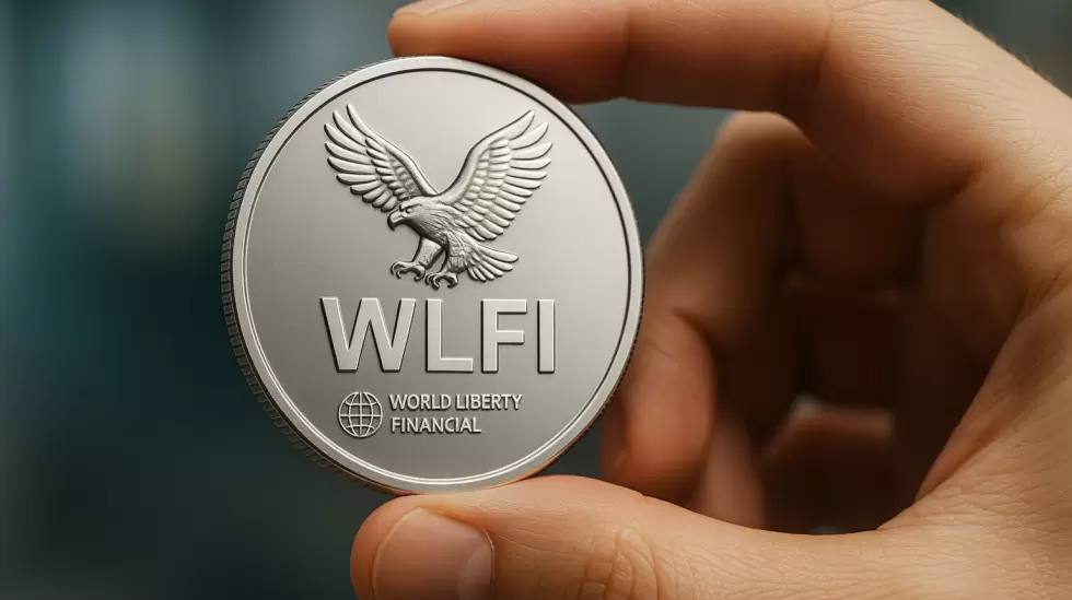 wlf moneda en la mano por perplexity