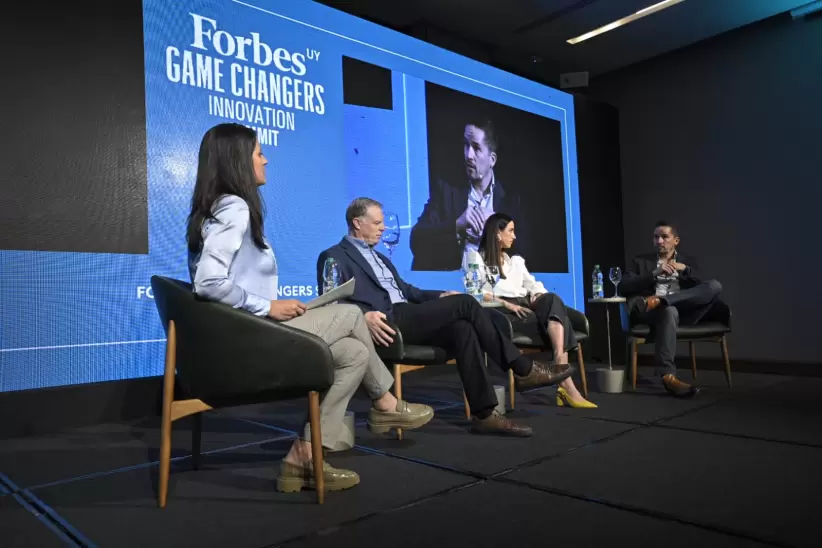 Marcela Dobal, Enrique Topolansky, Andy Robert y Martn Alcal Rub. Foto: Diego Olivera.