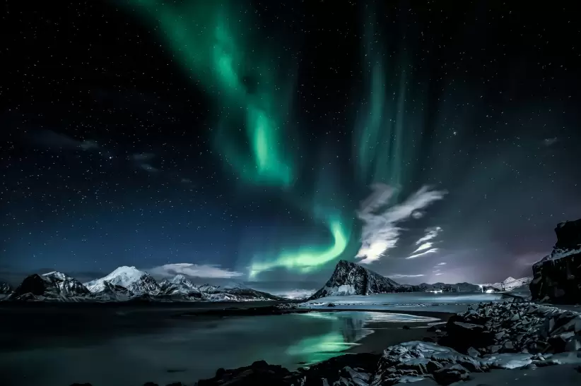 Auroras boreales. Foto: Pexels.