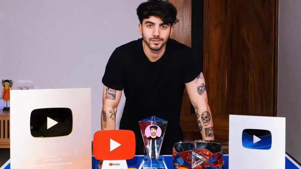 Fede Vigevani, creador de contenido uruguayo. Foto: Instagram @fedevigevani