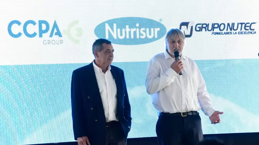 Ramn Juambeltz y Carlos Velzquez, directores de la empresa Nutrisur. Foto: Gen