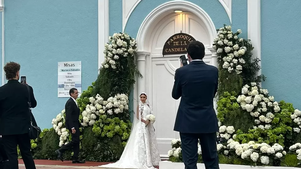 Giuliana Tenace  en Iglesia Nuestra Seora de la Candelaria. Foto: Forbes.