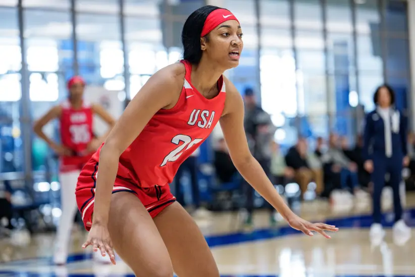 Angel Reese (Foto por Jacob Kupferman/Getty Images)