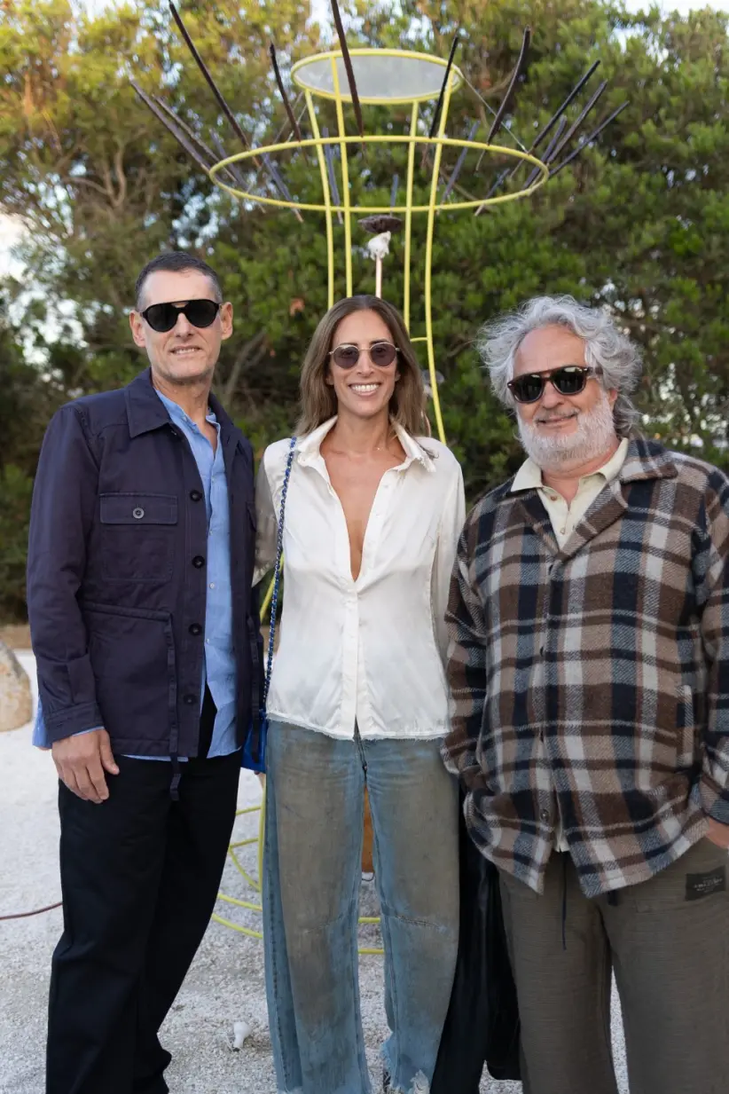 Fabián Bottegal, Florencia Perotti y Guibert Englebienne. Foto: Gentileza.
